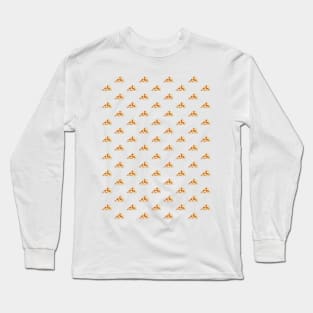 Funny Pizza Pattern Long Sleeve T-Shirt